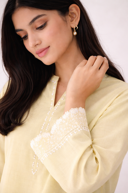 Buttercream Whisper Kurta Set