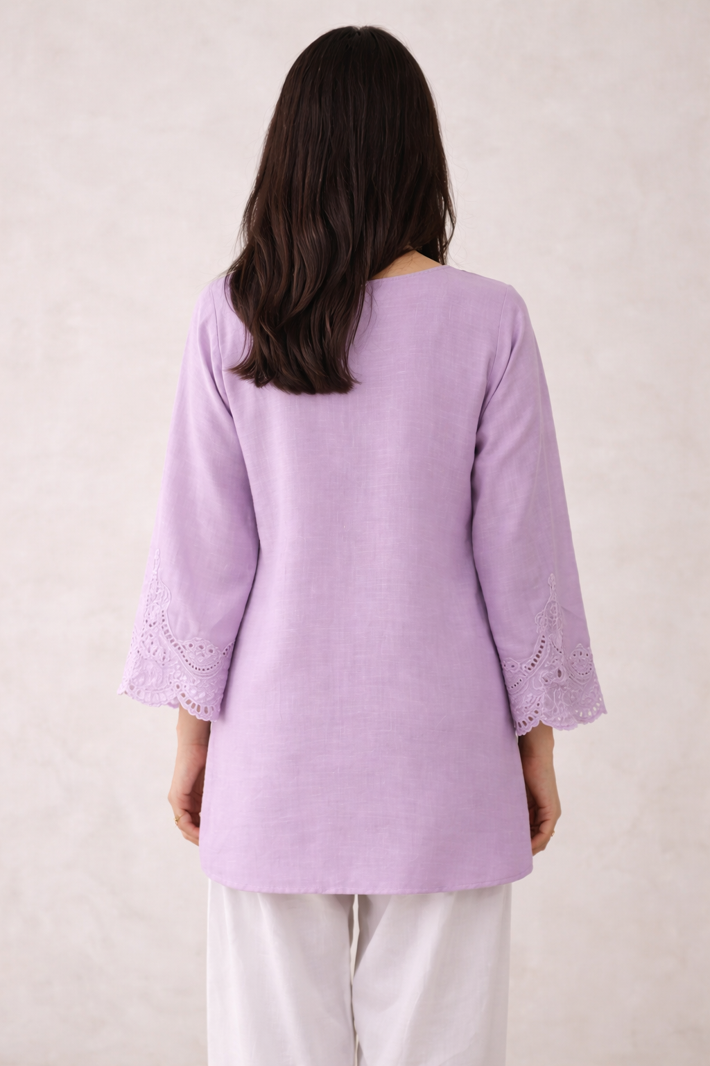 Bristle Velvet Lace Kurta
