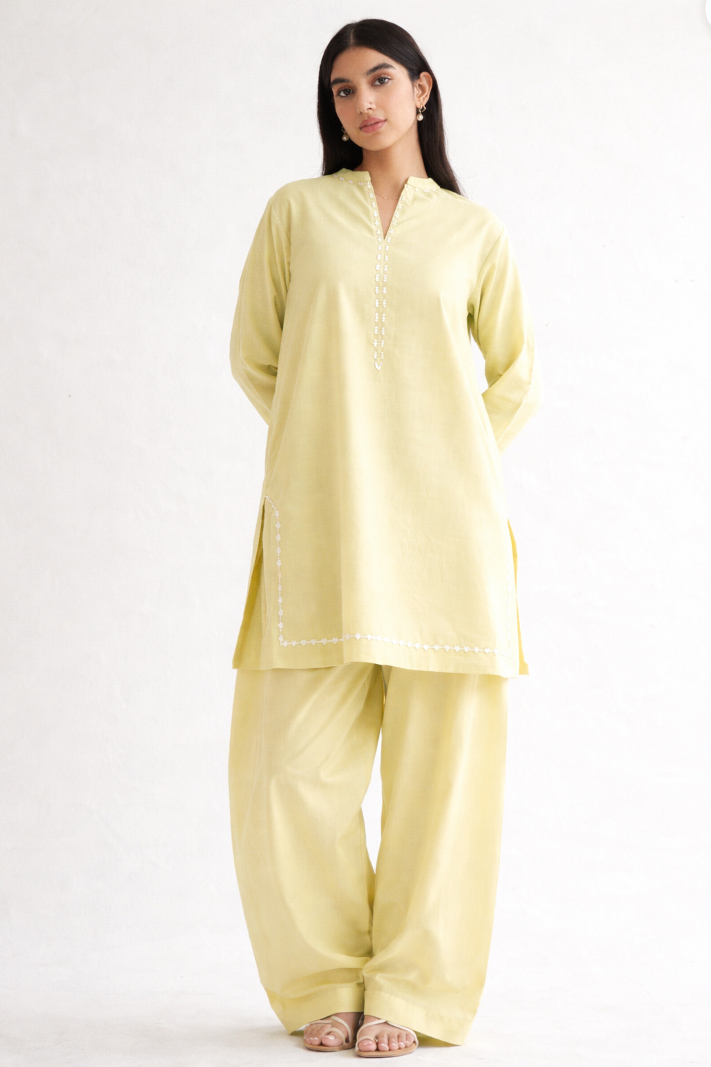 Buttercream Whisper Kurta Set